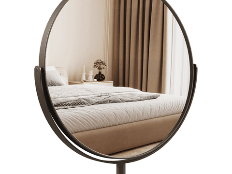 Porada Round Mirror Desktop Makeup Mirror Mirror