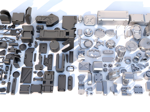 Hard surface mechanical parts combination of mechanical parts