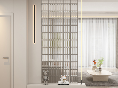 glass brick partition