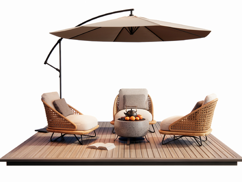 Modern Outdoor Chair Outdoor Sofa Folding Umbrella