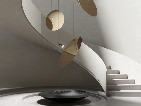 modern revolving staircase