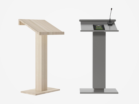 Modern Rostrum Lecture Desk Host Desk