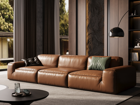 Italian sofa Couch leather sofa