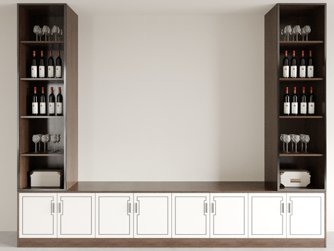 New Chinese Wine Cabinet Customized Integrated Cabinet