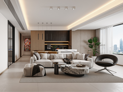 Modern Living&Dining Room