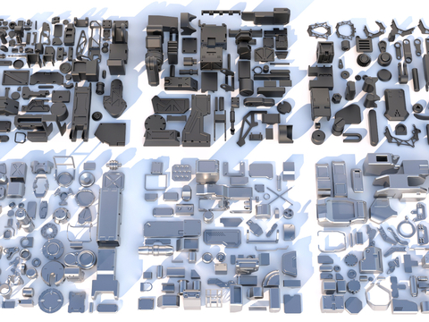 Hard surface mechanical parts combination of mechanical parts