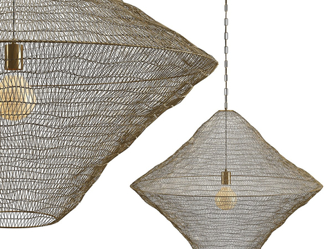 Quiet wind woven chandelier lantern chandelier