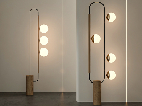 Middle style floor lamp