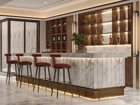 New Chinese-style Water Bar, Taiwan Island