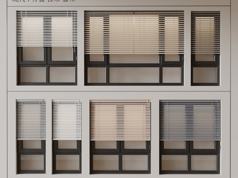 Modern Window Curtain Draw Blinds