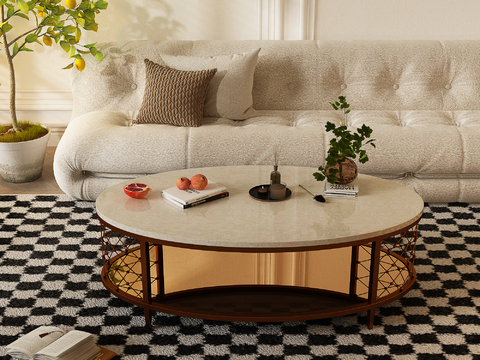 Round coffee table