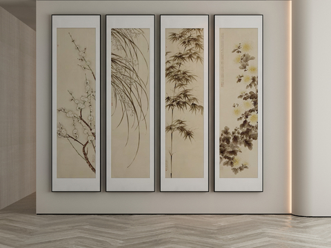 New Chinese Plant Painting Art Painting Decorative Painting Hanging Painting