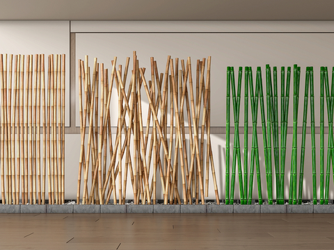 Bamboo Partition Bamboo Pole Bamboo Dried Bamboo Section Green Bamboo Pole