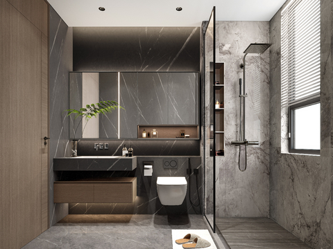 Modern Simple Toilet Bathroom