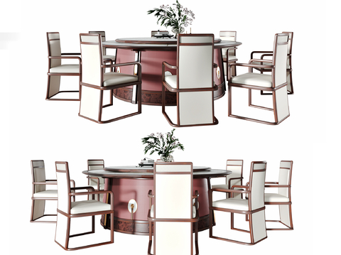 New Chinese Dining Table and Chair Round Table