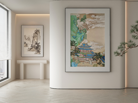 New Chinese Ink Painting Landscape Painting Decorative Painting