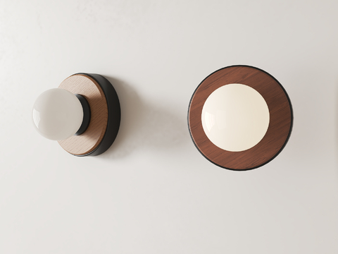 Middle style wall lamp spherical wall lamp