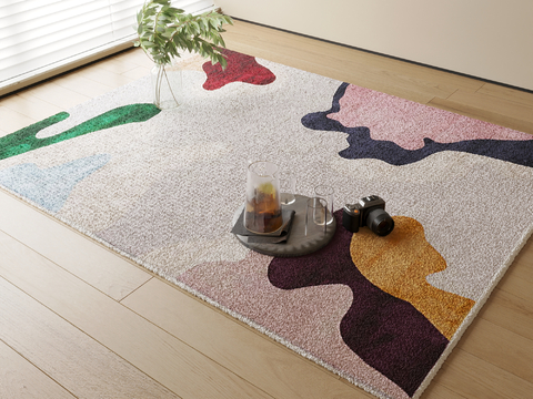 Abstract carpet square carpet