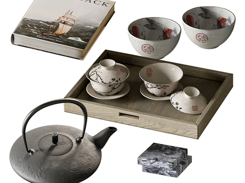 New Chinese Tea Set Teapot Teacup Books