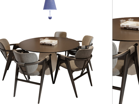 Round Dining Table and Chair