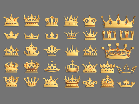 Crown Wall Decorations Silhouette Hanging Ornaments