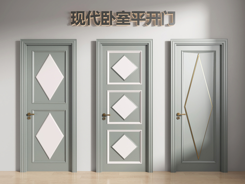 French Single Door Swing Door Bedroom Door Minimalist Door