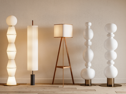 Cream Style floor lamp art lamp