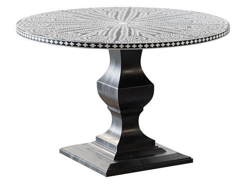 Middle Style Dining Table Round Dining Table