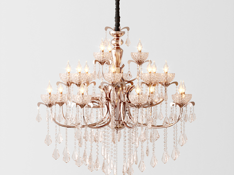 European-style crystal chandelier