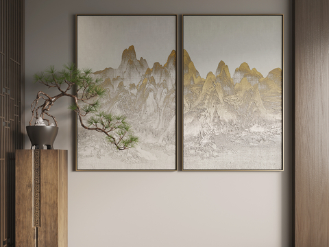 New Chinese Ink Painting Landscape Painting Decorative Painting