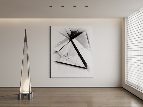 Architectural Painting Black and White Painting Decorative Painting Hanging Painting