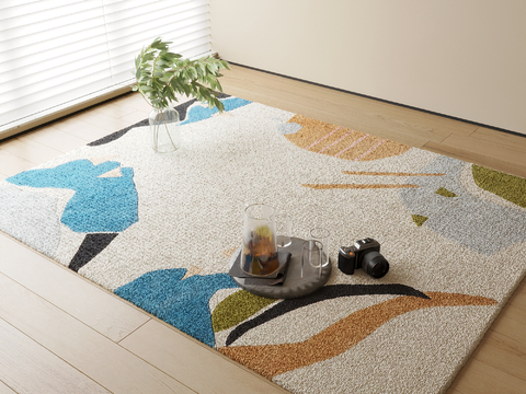 Abstract carpet square carpet