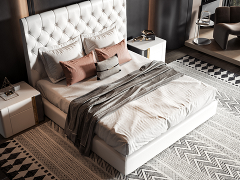 Cream Style double bed