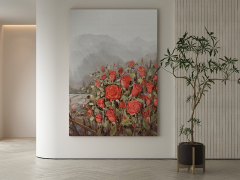 Quiet Painting Oil Painting Decorative Painting Flower Hanging Painting