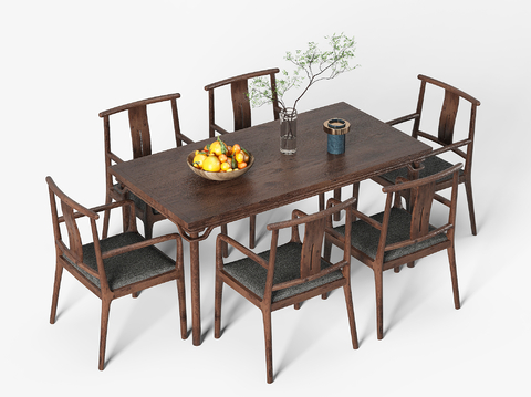 New Chinese Dining Table and Chair Wooden Table