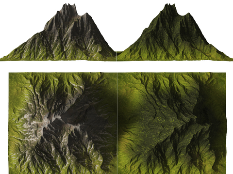 Mountains Far Mountain Terrain