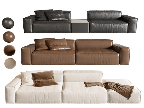 Modern Double Sofa Couch