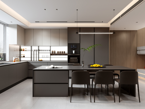 Modern Kitchen Open Kitchen Island Restaurant