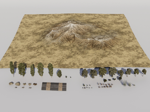 Prairie Mountains Terrain Peaks