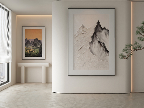 New Chinese Mountain Painting Texture Painting Decorative Painting Hanging Painting