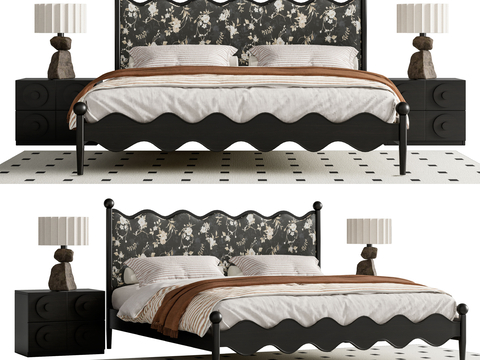 Middle Style Double Bed