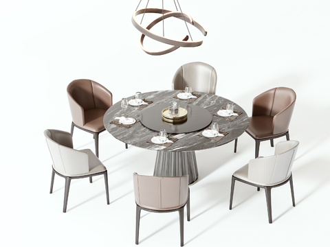 Round Table Dining Table and Chair