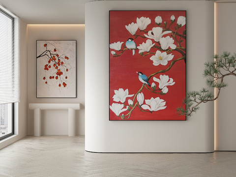 New Chinese Flower and Bird Painting Art Painting Decorative Painting Hanging Painting