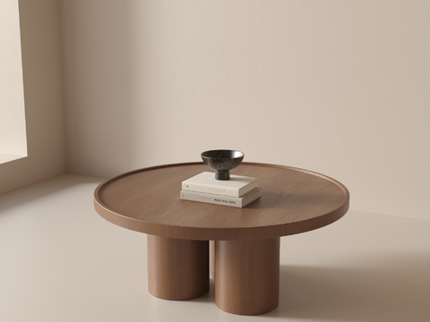 Modern solid wood coffee table