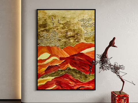 New Chinese Texture Painting Abstract Painting Decorative Painting Hanging Painting