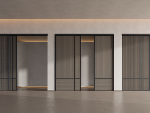 Middle Style Sliding Door Sliding Door Sliding Door Galley Door Partition Door