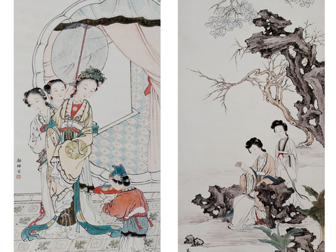 New Chinese Figure Painting Decorative Painting Hanging Painting