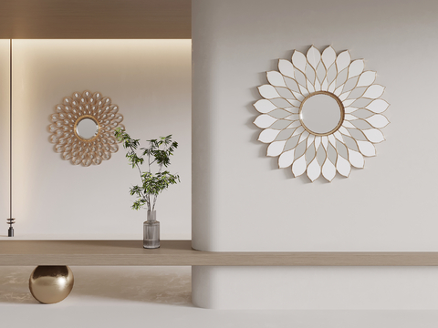 Modern Wall Ornaments Flower Ornaments