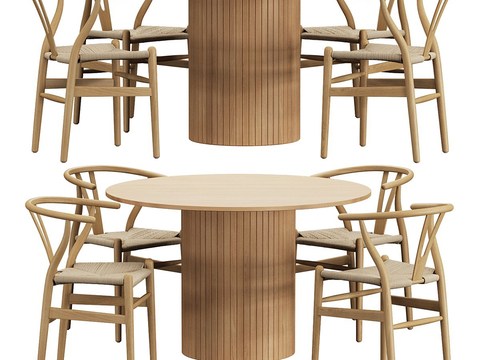 Modern Dining Table and Chair Round Dining Table