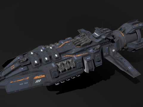 Science Fiction Destroyer Fire Wing